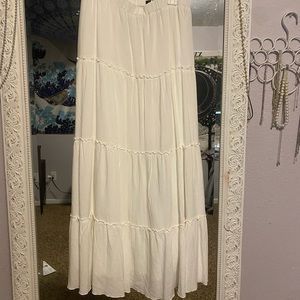 Brandy Melville white/cream fairy skirt